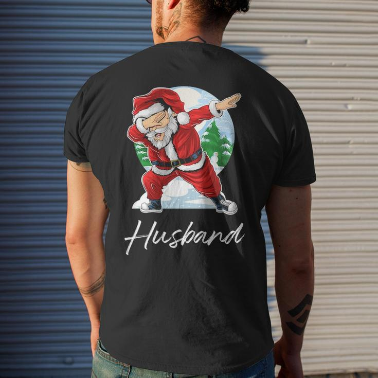 Husband Name Gift Santa Husband Mens Back Print T-shirt Gifts for Him