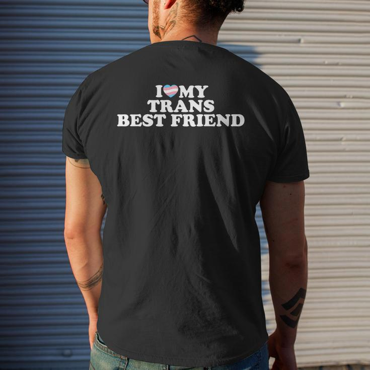 I Love My Trans Best Friend Mens Back Print T-shirt Gifts for Him
