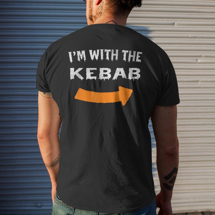 I'm With The Kebab Lazy Halloween Costume Men's T-shirt Back Print Gifts for Him