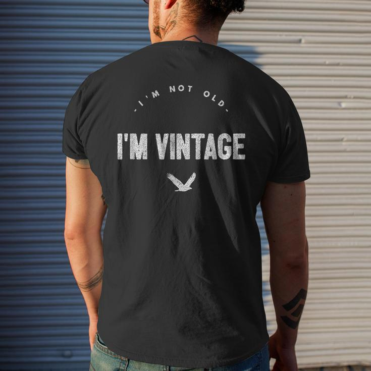 I'm Not Old I'm Vintage Senior Citizen Men's T-shirt Back Print Gifts for Him