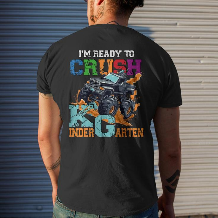 Im Ready To Crush Kindergarten Monster Truck Dinosaur Boys Mens Back Print T-shirt Gifts for Him