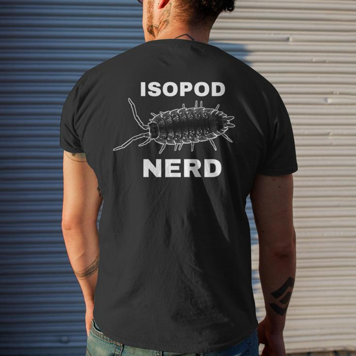 Isopod Nerd Roly Poly Pill Bug Lovers Insect Collector Men's T-shirt Back Print Gifts for Him