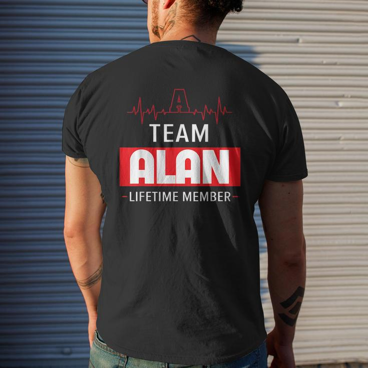 Its A Team Alan Lifetime Member Thing Family First Last Name Funny Last Name Designs Funny Gifts Mens Back Print T-shirt Gifts for Him