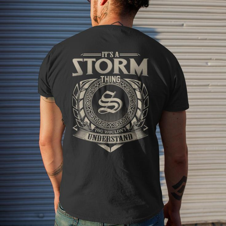 It's A Storm Thing You Wouldn't Understand Name Vintage Men's T-shirt Back Print Gifts for Him