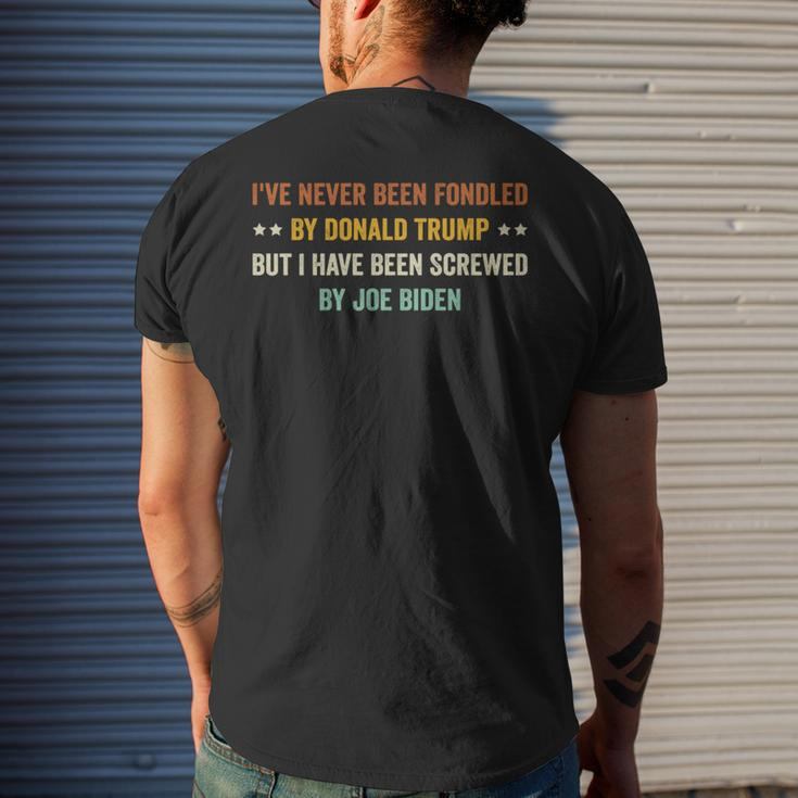 Ive Never Been Fondled By Donald Trump But I Have Been Mens Back Print T-shirt Gifts for Him