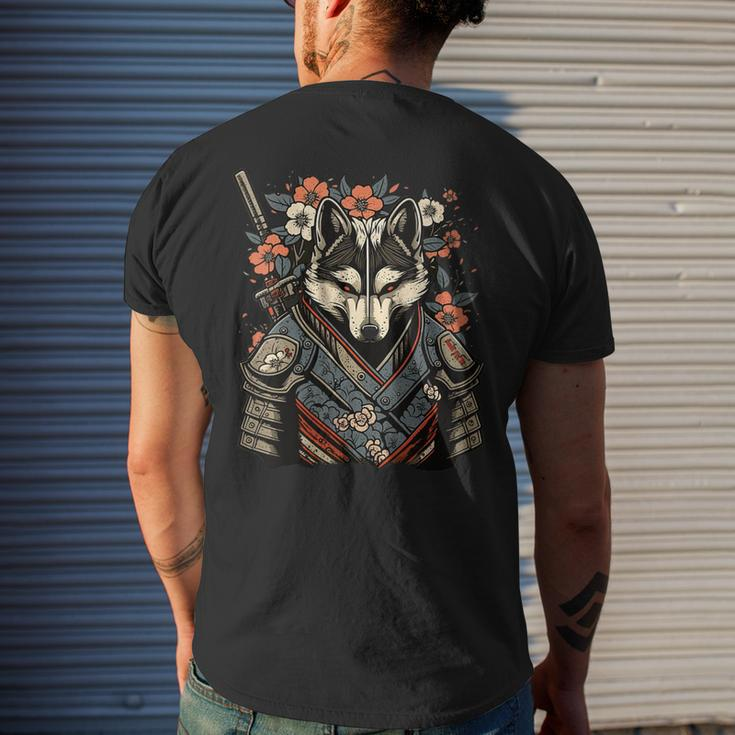 Japanese Samurai Wolf Tattoo Vintage Kawaii Ninja For Women Men's Back Print T-shirt Gifts for Him
