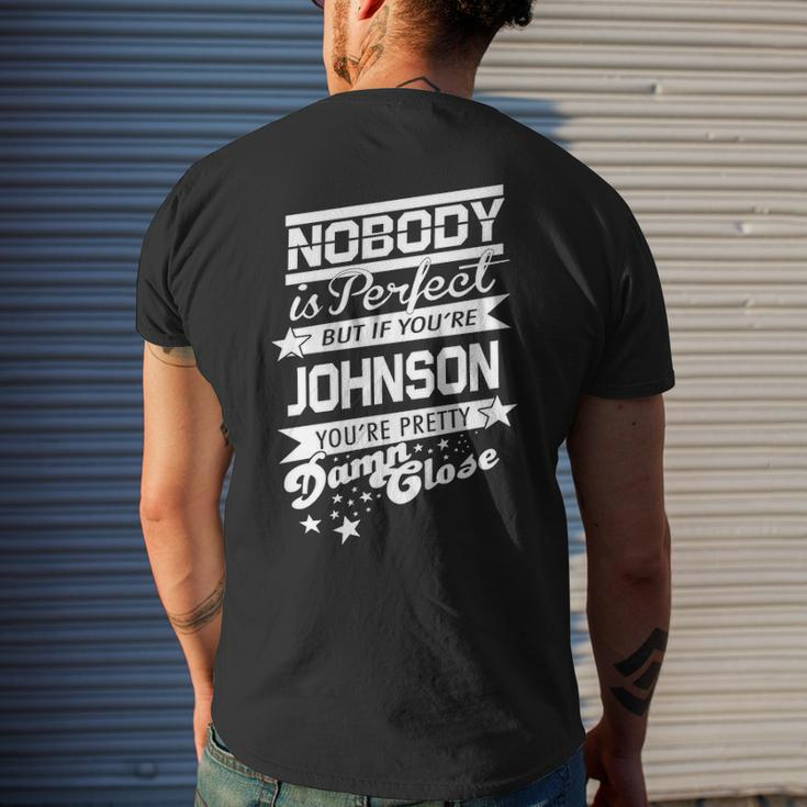 Johnson Name Gift If You Are Johnson Mens Back Print T-shirt Gifts for Him