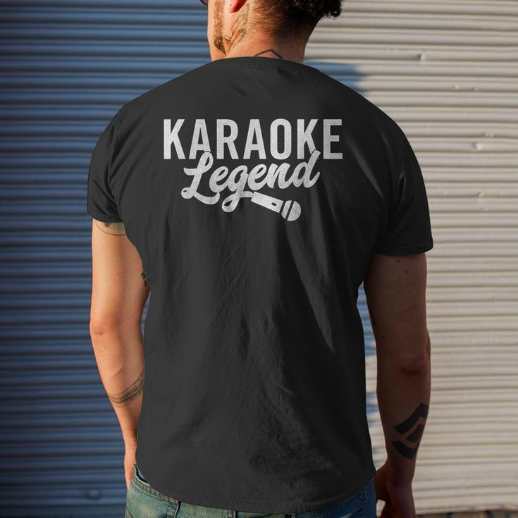 Karaoke Legend Karaoke Singer Men's T-shirt Back Print Gifts for Him