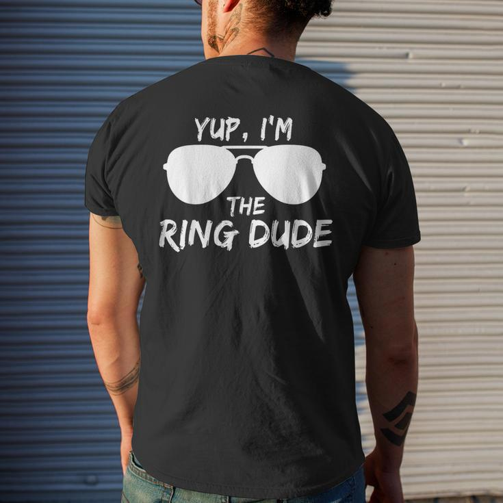 Kids Yup Im The Ring Dude Funny Kids Ring Bearer Mens Back Print T-shirt Gifts for Him