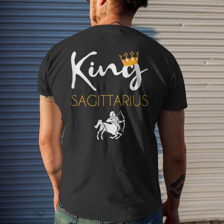 King Sagittarius Astrology Birthday Zodiac Signs Sagittarius Men's T-shirt Back Print Gifts for Him
