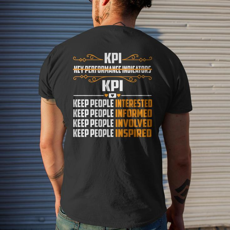 Kpi Keep People Interested Informed Involved Inspired Mens Back Print T-shirt Gifts for Him