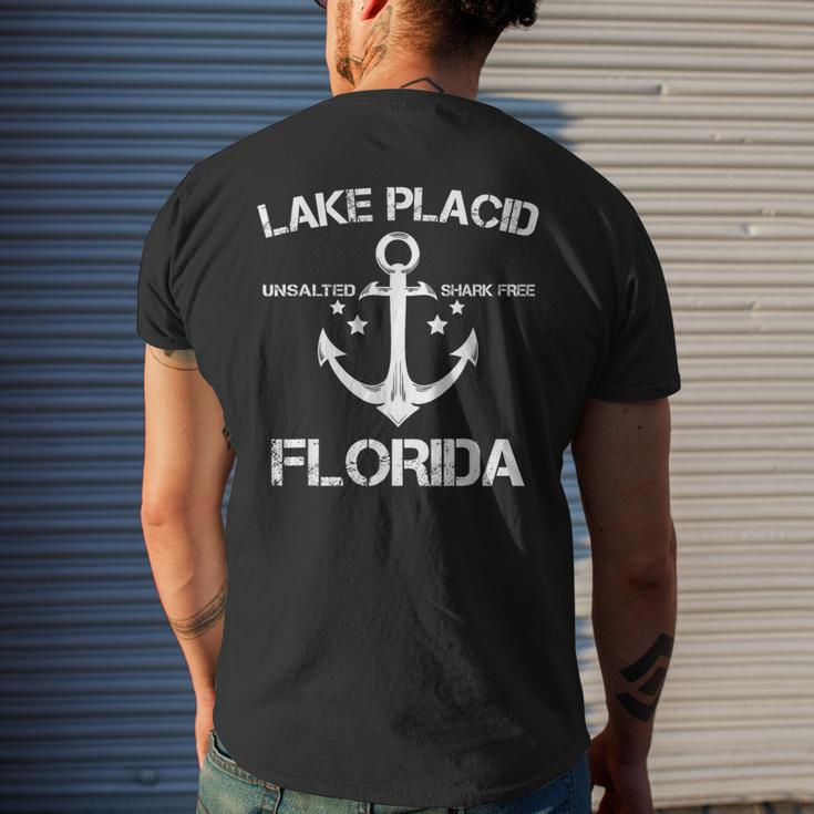 Lake Placid Florida Fishing Camping Summer Men's T-shirt Back