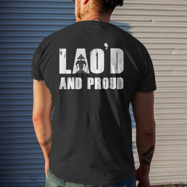 Lao'd And Proud Loud Vientiane Laotian Laos Men's T-shirt Back Print Gifts for Him