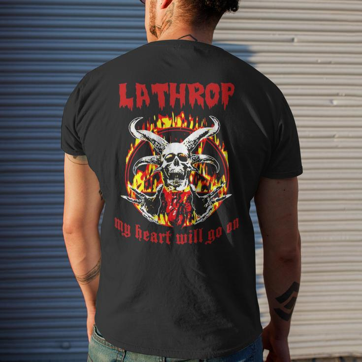 Lathrop Name Gift Lathrop Name Halloween Gift V2 Mens Back Print T-shirt Gifts for Him