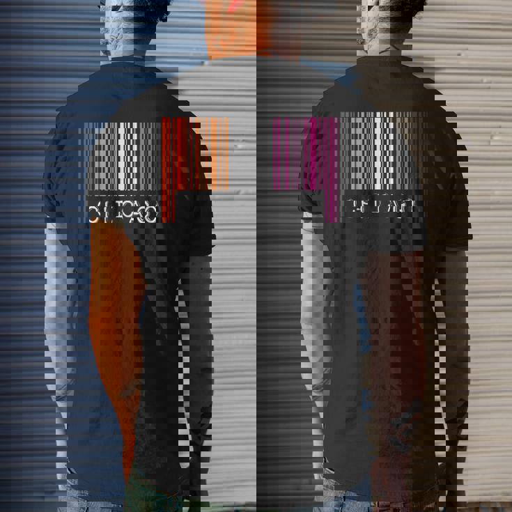 Lesbian Gay Barcode Pride Chicago Illinois Queer Aesthetic Mens Back Print T-shirt Gifts for Him Lesbian Gay Barcode Pride Chicago Illinois Queer Aesthetic Mens Back Print T-shirt Gifts for Him