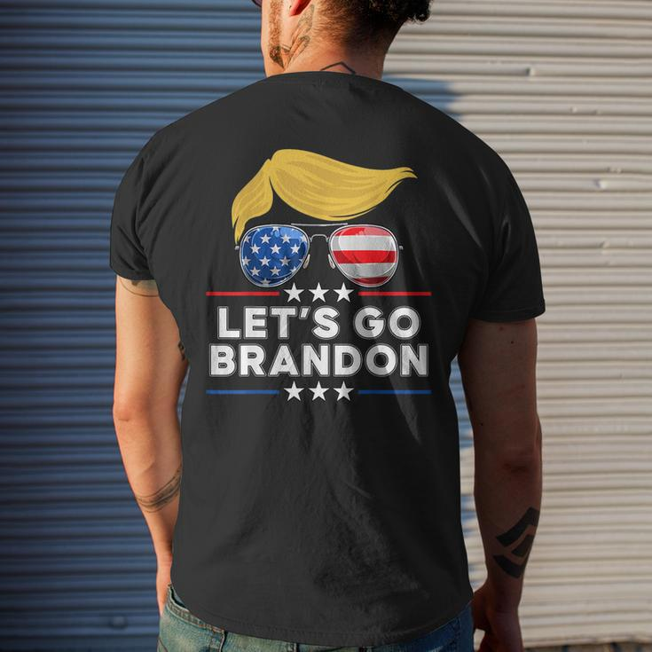 Lets Go Brandon Funny Chant Mens Back Print T-shirt Gifts for Him