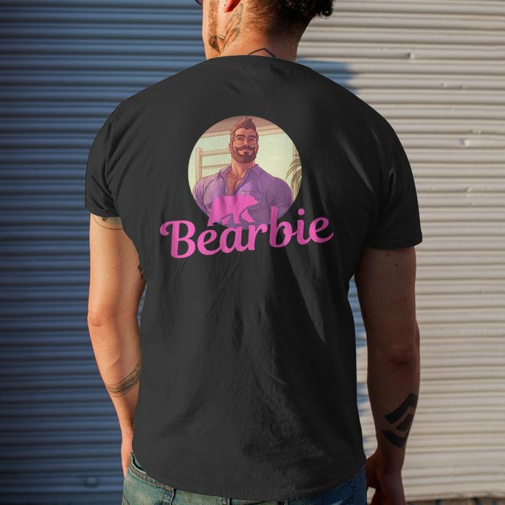 Lgbt Daddy Bearbie Gay Pride Month - Handsome Bear Cub Dad Mens Back Print T-shirt Gifts for Him