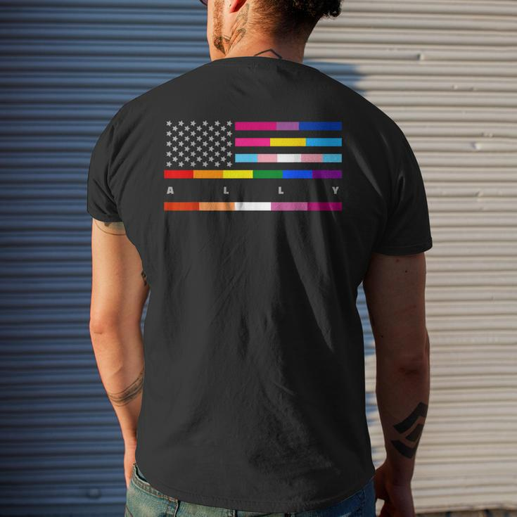 Lgbtq Transgender Lesbian Gay Pride Mens Back Print T-shirt Gifts for Him