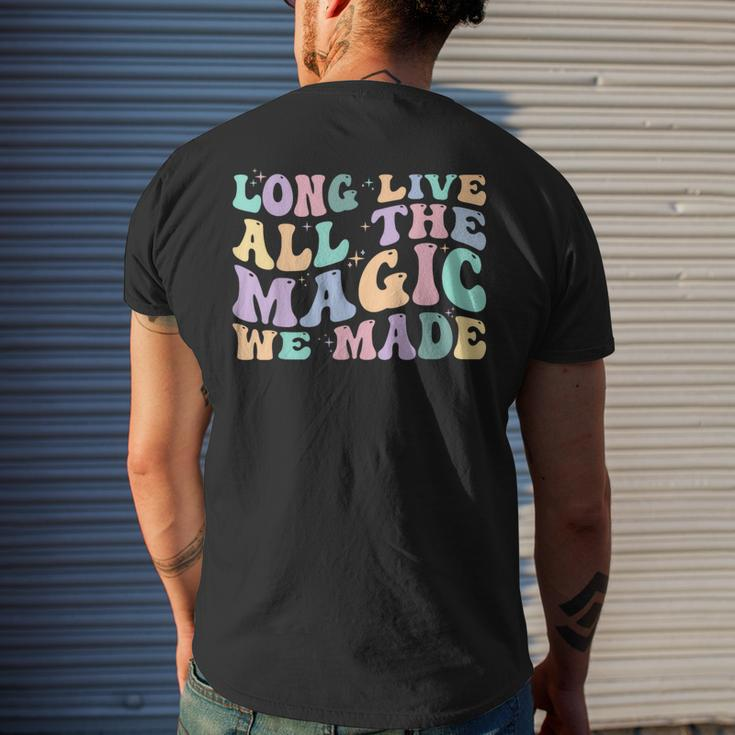 Long Live All The Magic We Made Retro Vintage Men's T-shirt Back Print Gifts for Him