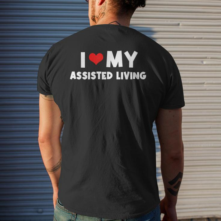 I Love Assisted Living National Assisted Living Week Men's T-shirt Back Print Gifts for Him