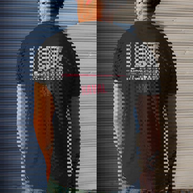 I Love Kaval Musical Instrument Music Musical Men's T-shirt Back Print Gifts for Him