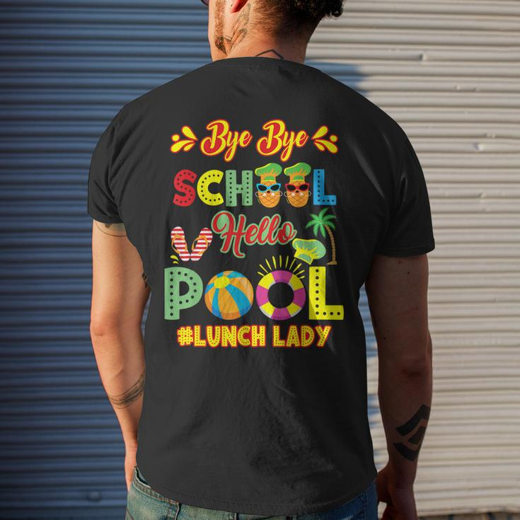 Lunch Lady Summer Break Lunch Lady Off Duty School Cafeteria Mens Back Print T-shirt Gifts for Him