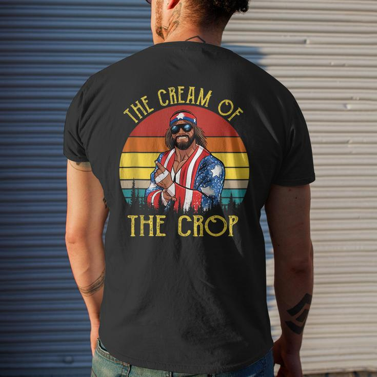 Macho-The Cream Of The Crop Wrestling Funny Retro Vintage Mens Back Print T-shirt Gifts for Him