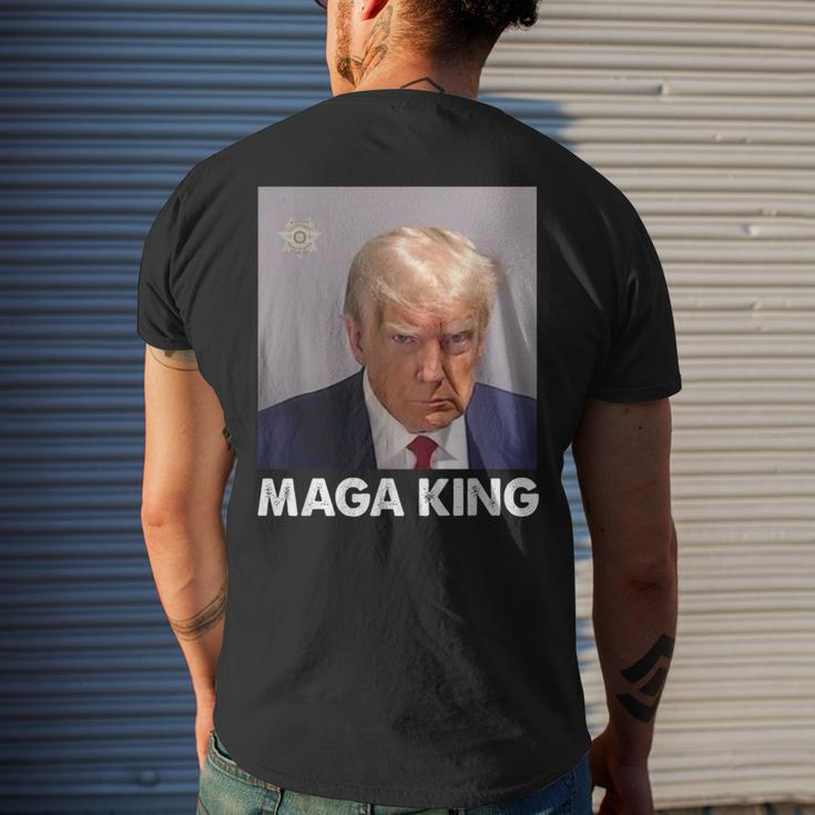 Maga King Trump Never Surrender Men's T-shirt Back Print Gifts for Him