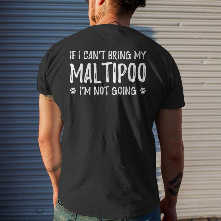 Maltipoo Dog Lovers Funny Dog Lover Gift Idea Mens Back Print T-shirt Gifts for Him