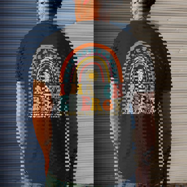 I Match Energy So How We Gone Act Today Mens Back Print T-shirt Funny Gifts