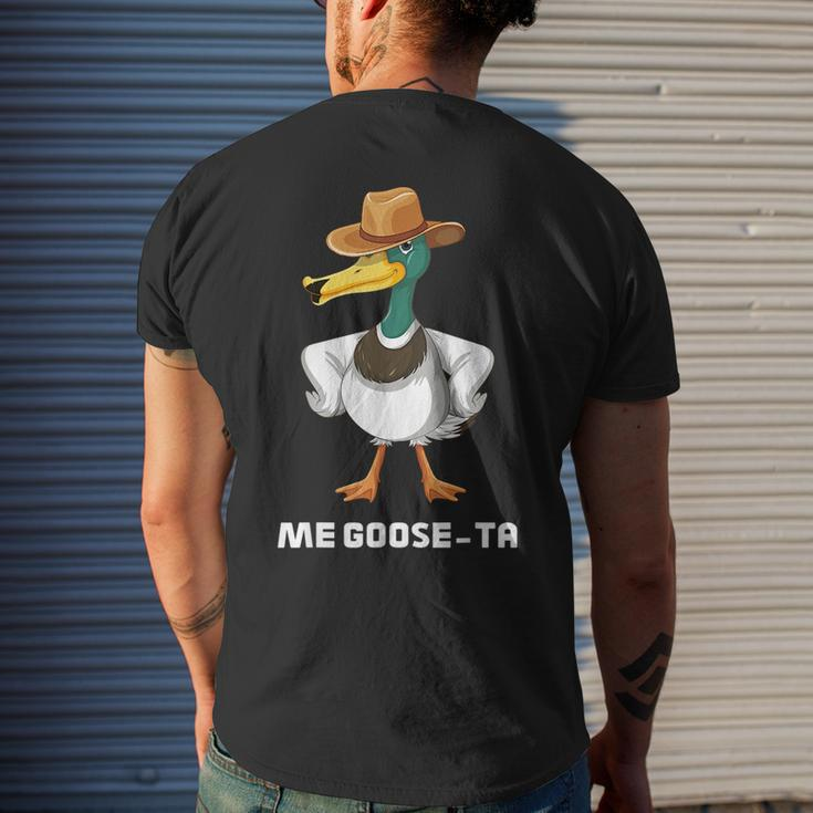 Me Goose-Ta Funny Spanish Quotes Word Pun Sayings Hispanic Mens Back Print T-shirt Gifts for Him