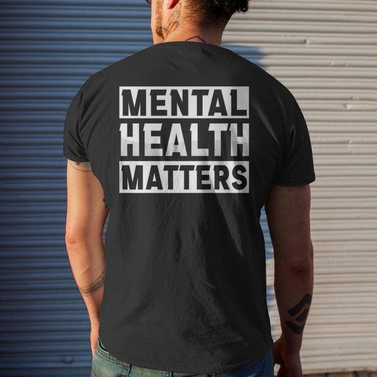 Mental Health Awareness Matters Fight The Stigma Mens Back Print T-shirt Gifts for Him