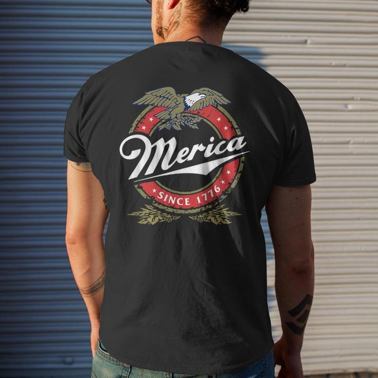 Merica Since 1776 Funny 4Th Of July Merica Since 1776 Mens Back Print T-shirt Gifts for Him