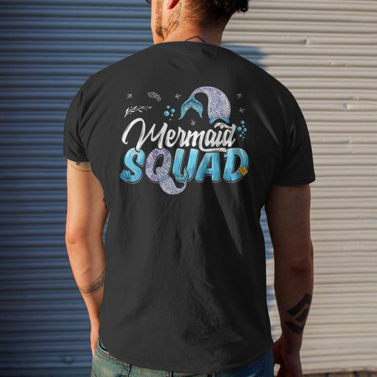 Mermaid Squad Party Mermaid Birthday Matching Set Family Men's Back Print T-shirt Gifts for Him