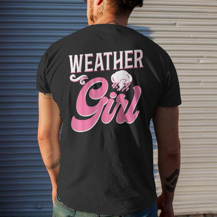 Meteorologist Weather Forecast Meteorology Girl Weather Girl Mens Back Print T-shirt Gifts for Him