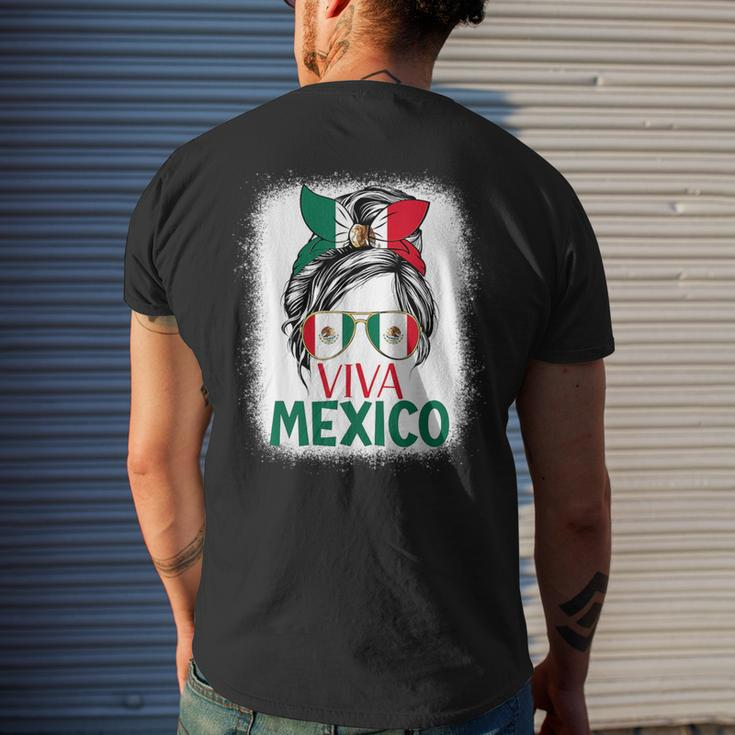 Mexico Independence Day Viva Mexican Flag Pride Hispanic Men's T-shirt Back Print Gifts for Him