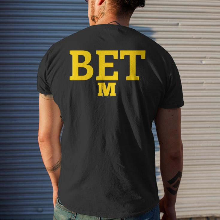 Michigan Bet Vs The World Men's T-shirt Back Print Gifts for Him