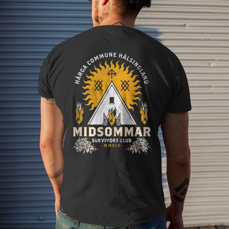 Midsommar Survival Club - Scary Horror - Summer Festival Mens Back Print T-shirt Gifts for Him
