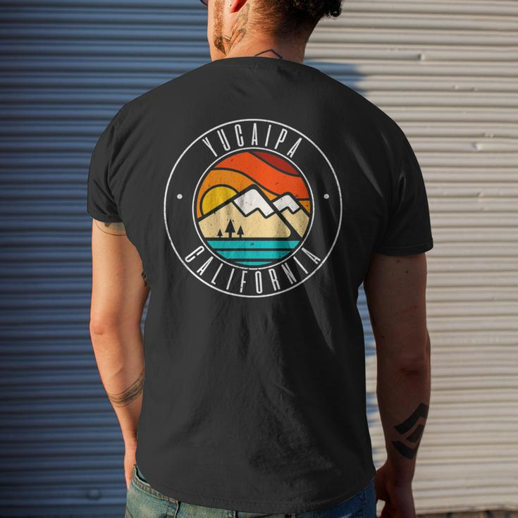 Minimalist Outdoors Yucaipa California Ca Men's T-shirt Back Print Gifts for Him