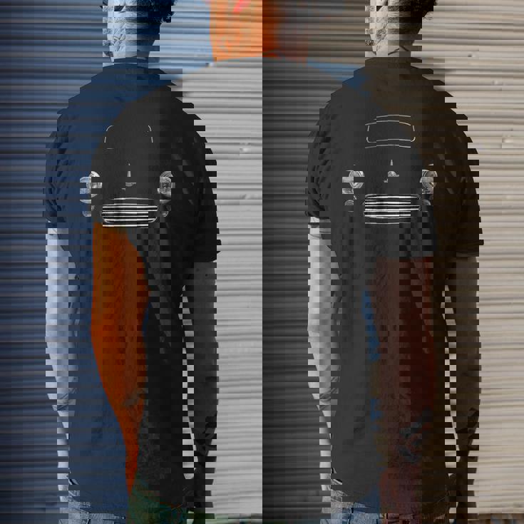 Morris Minor British Classic Car Minimalist Graphic Morris Funny Gifts Mens Back Print T-shirt Gifts for Him