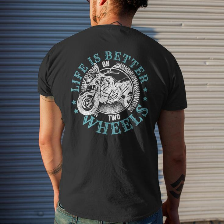 Motorcyclist Men Rider Motorcycle Biker Mens Back Print T-shirt Gifts for Him