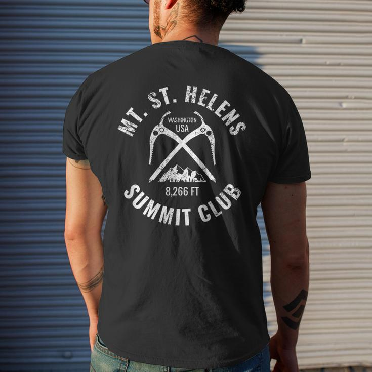 Mt St Helens Summit Club Mount Saint Helens Men's T-shirt Back Print Gifts for Him