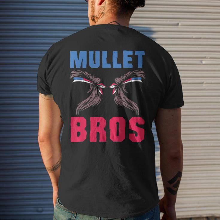Mullet Bros - Mullet Pride Funny Redneck Mullet Mens Back Print T-shirt Gifts for Him