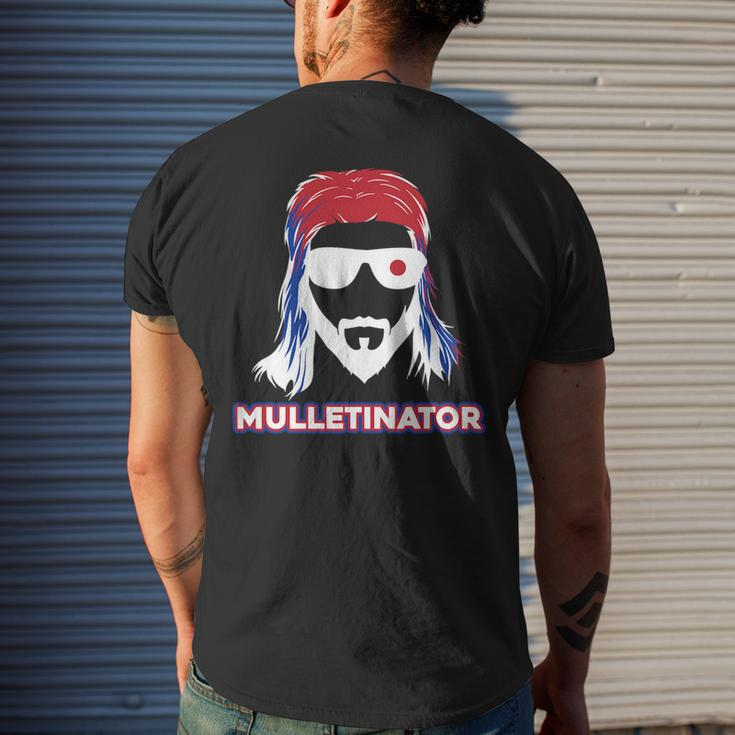 Mulletinator - Mullet Pride Funny Redneck Mens Back Print T-shirt Gifts for Him