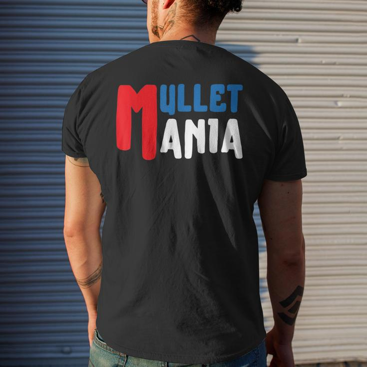 Mulletmania - Funny Redneck Mullet Pride Mens Back Print T-shirt Gifts for Him