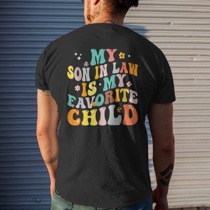 My Son In Law Is My Favorite Child Funny Family Humor Retro Humor Funny Gifts Mens Back Print T-shirt Gifts for Him