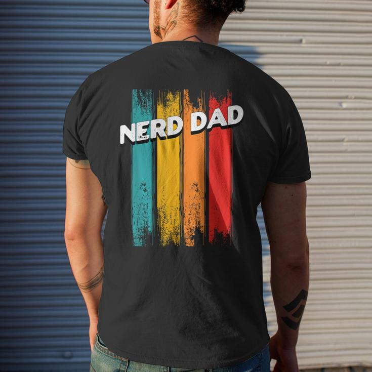 Nerd Dad Conservative Daddy Protective Father For Women Men's Back Print T-shirt Gifts for Him
