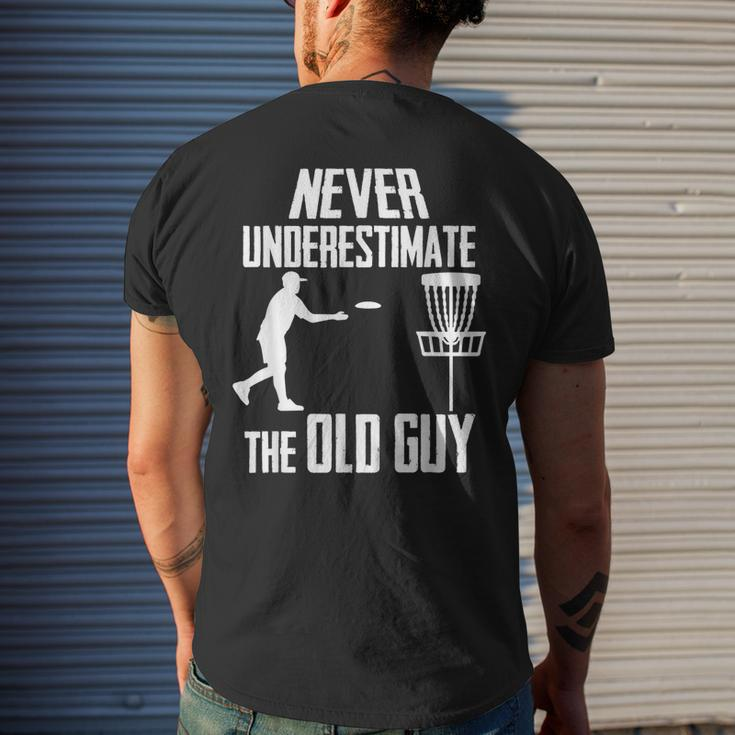 Never Underestimate The Old Guy Who Playing Disc Golf Mens Back Print T-shirt Gifts for Him