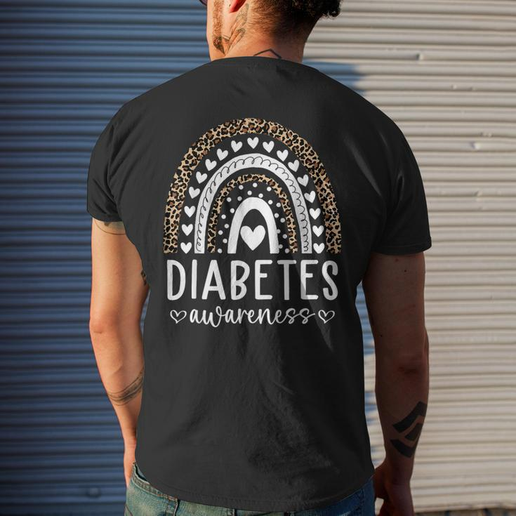 In November We Wear Blue Diabetes Awareness Month Men's T-shirt Back Print Gifts for Him