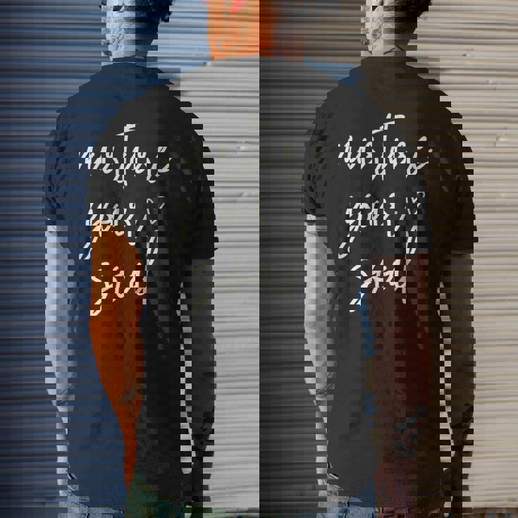 Nurture Your Soul Motivational Inspirational Positive Quote Men's T-shirt Back Print Gifts for Him